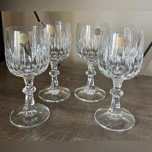 Echt Bleikristall Crystal Cordial Stem Glass Wear Made in Germany Set of 4